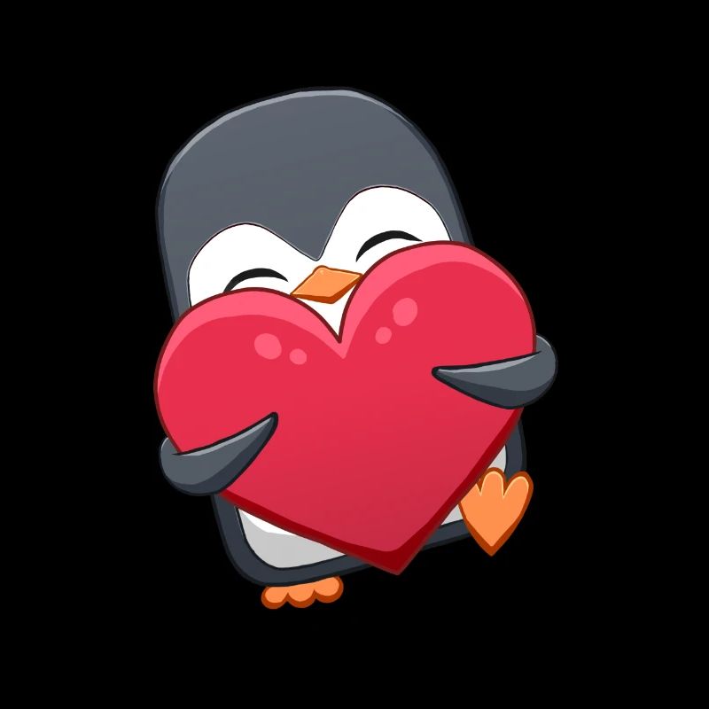 Pinguin mit Herz