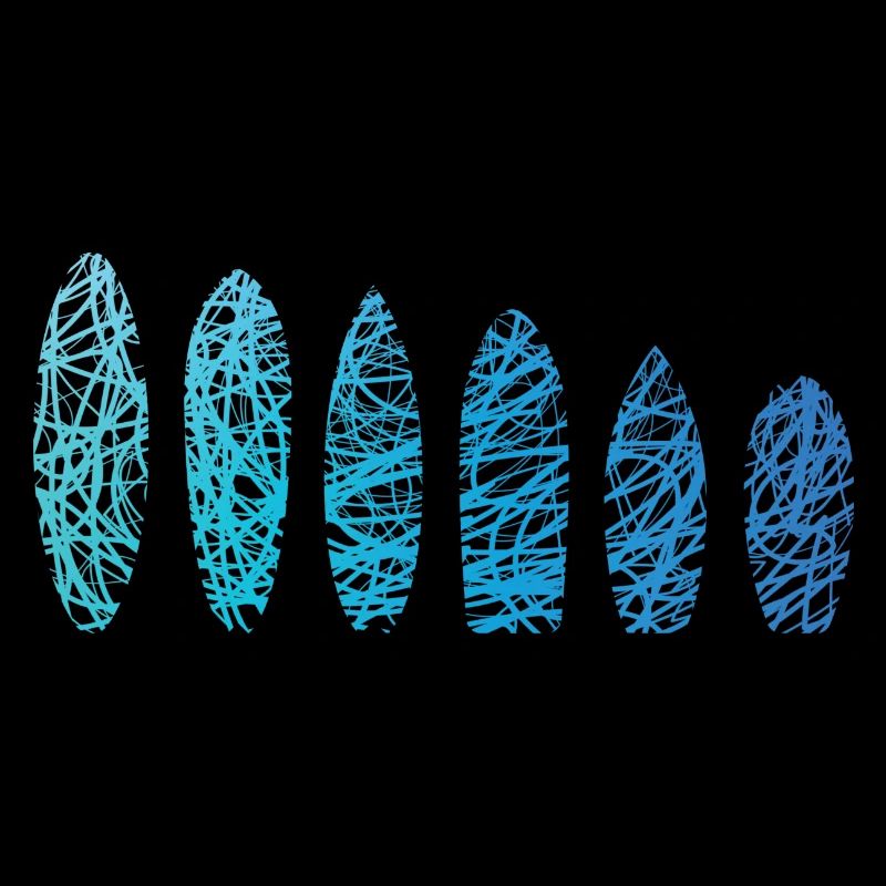 Surfboards Scribble Surfboard Surfer Surfboard