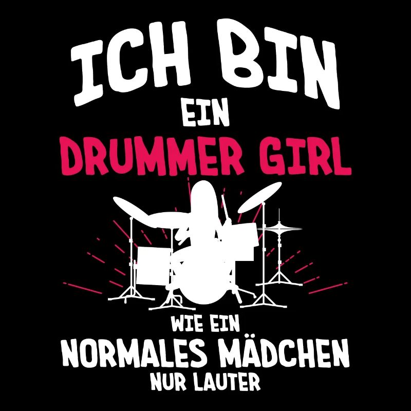 Schlagzeugerin Mädchen Drummer