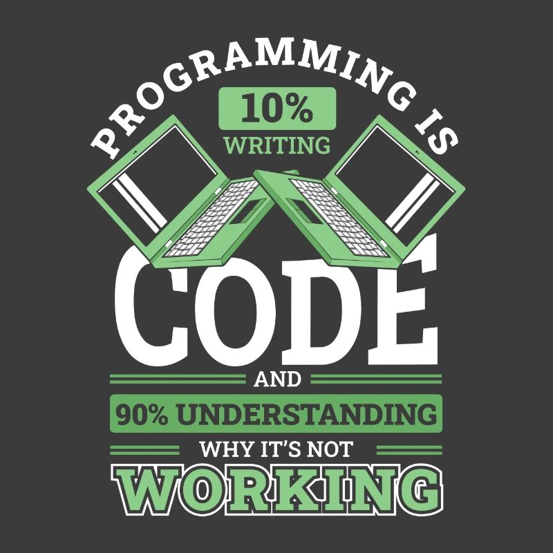Programming 10% Writing 90% Not Working Coder