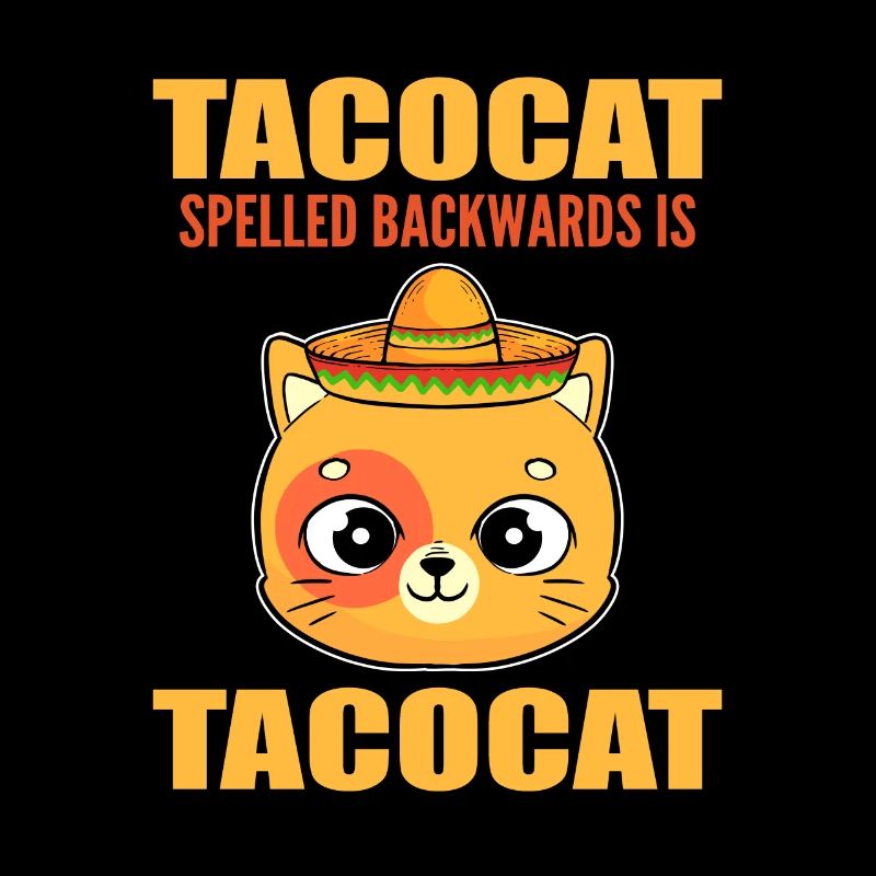 Tacocat Spelled Backwards Kitty Kitten