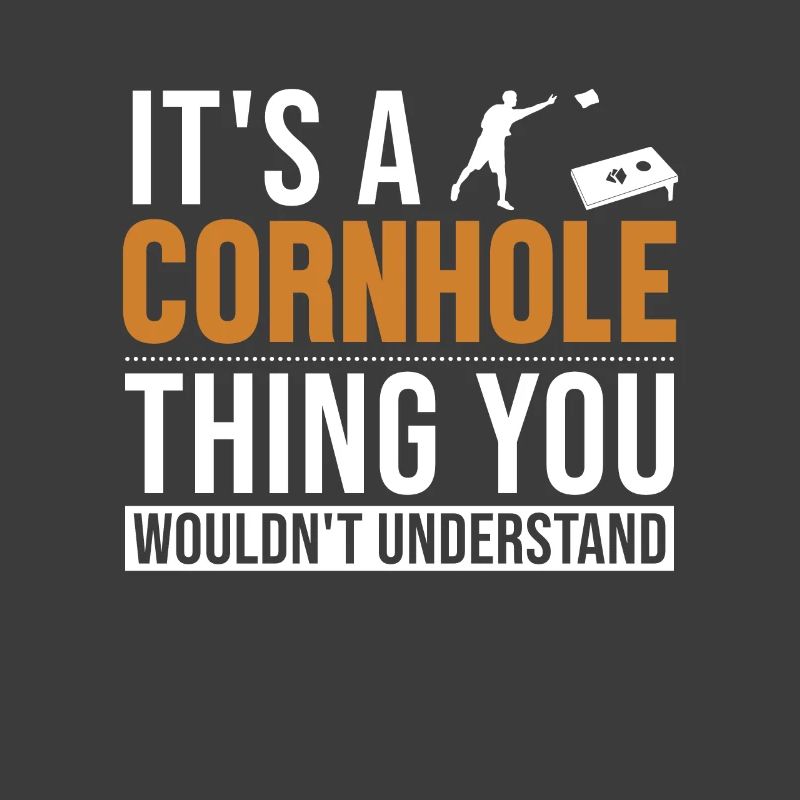 Es ist ein Cornhole-Ding Spielbretter Sitzsack