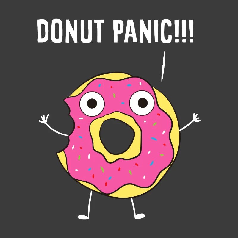 Doughnut Donut Panic No Panic Funny Donuts
