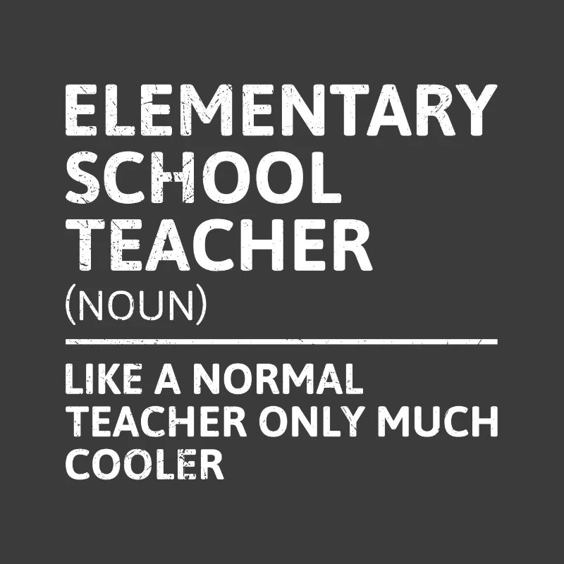 Enseignant d’école primaire comme enseignant normal Enseignant cool