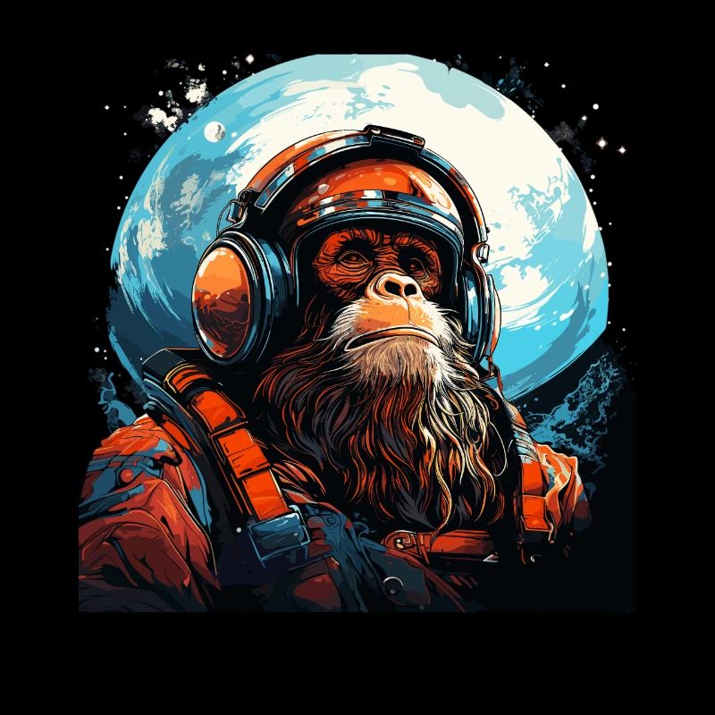 Outer Space Ape - Ape into the Galaxy Space Monkey