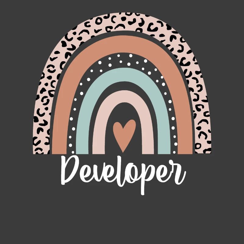 Developer Rainbow Leopard Funny Developer