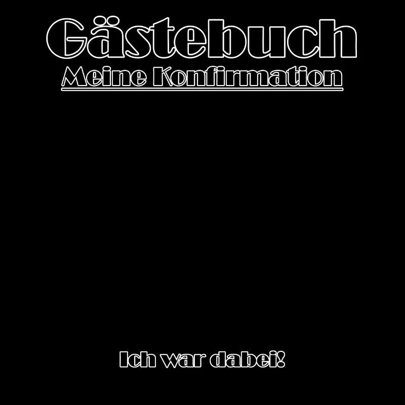 Konfirmation Gästebuch