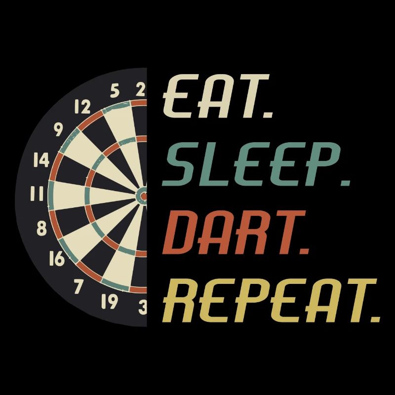 Darts Dart Eat Sleep Repeat Dartboard Darten