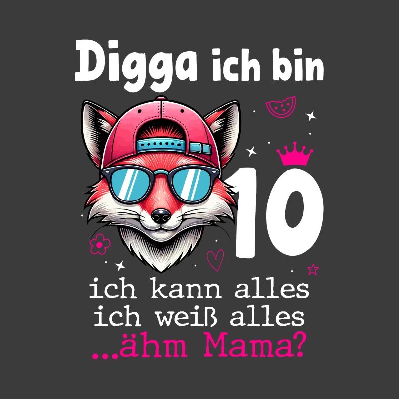 Digga Ich Bin 10 Kindergeburtstag Mädchen
