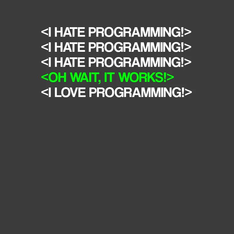 Je déteste la programmation | Programmeur, Codeur, Nerd IT