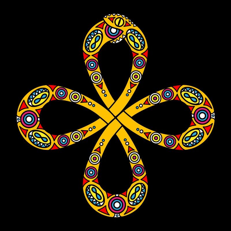 Ouroboros Keltischer Knoten Infinity Design