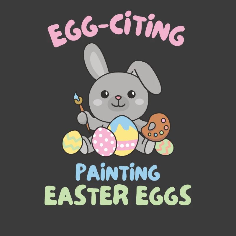 cute bunnies for Easter with Easter eggs bunny