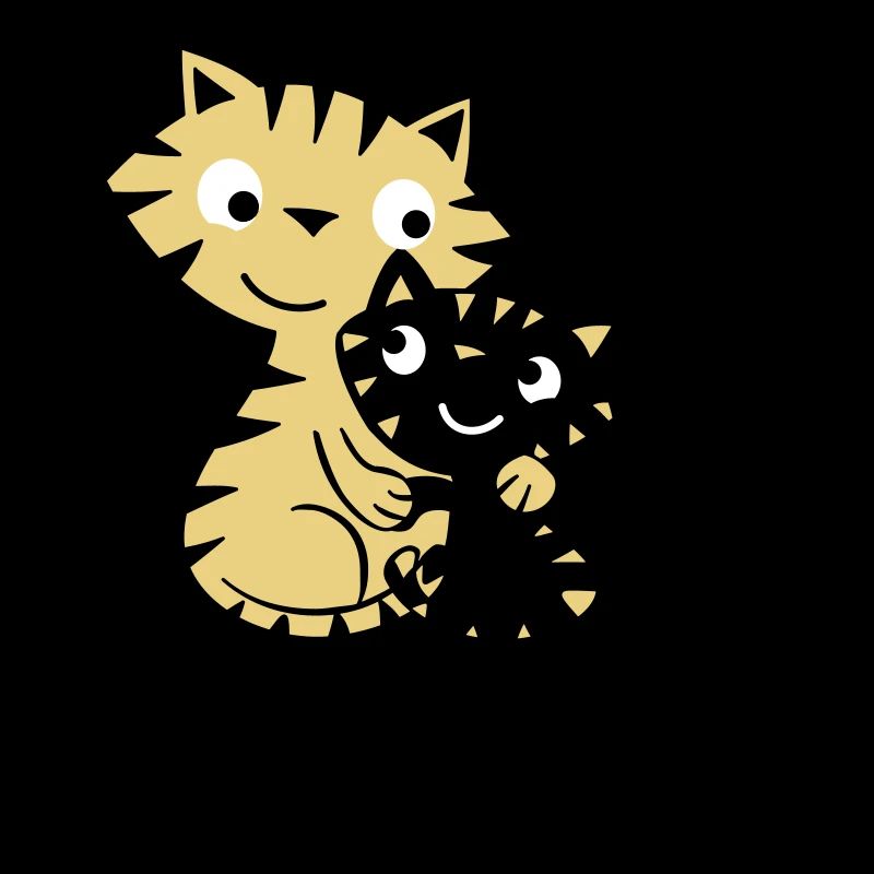 Kleine Schwester Katzen