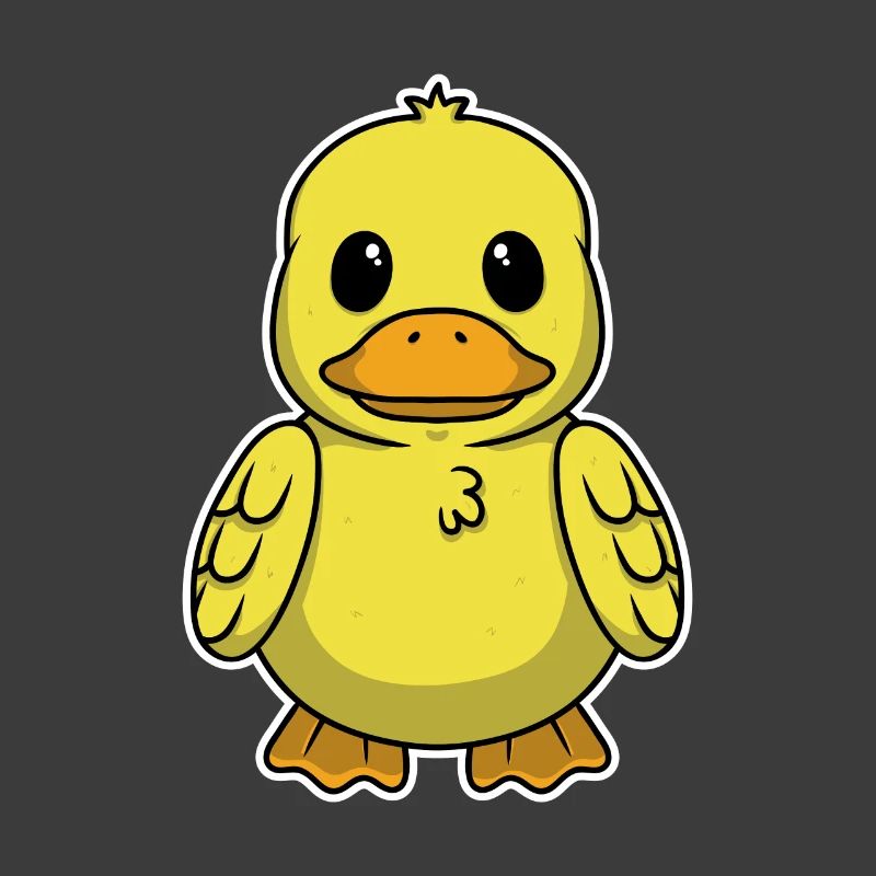 Doux animal bébé Canard jaune Canard