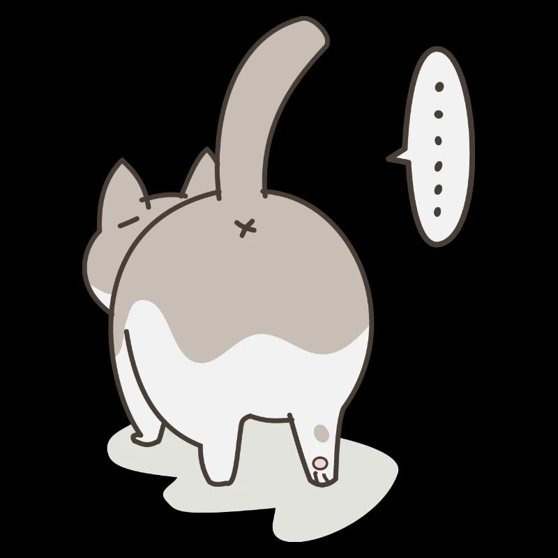 Cat from behind