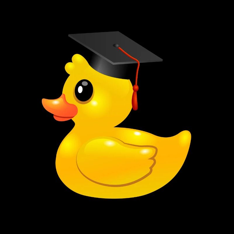 Rubber Duck - Rubber Duck - Mortar Board - graduate cap