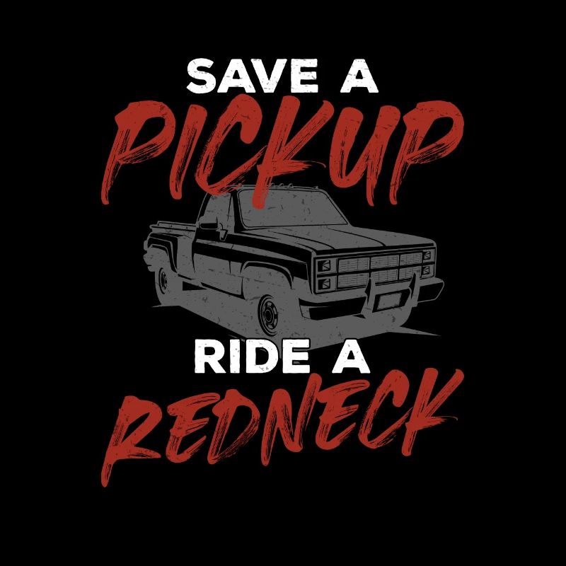 Speichern Sie einen Pickup Ride Ein Redneck