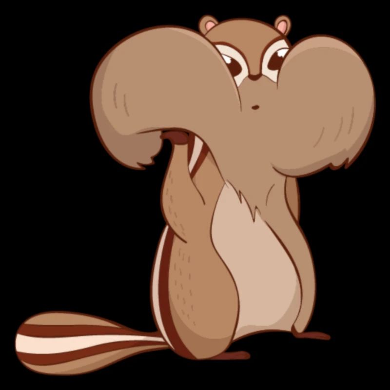 Chipmunks with full cheeks