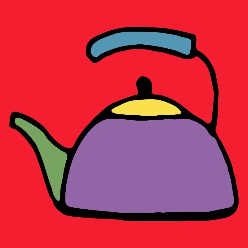 Bouilloire en coloré