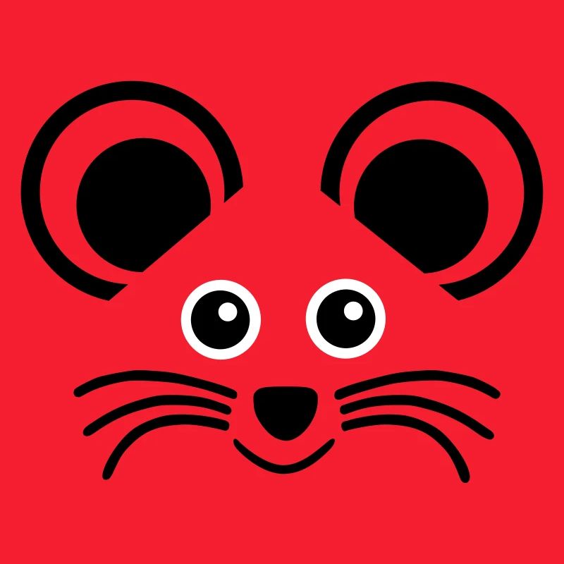 ★ Couleurs de conception modifiables ★ Visage d'une souris