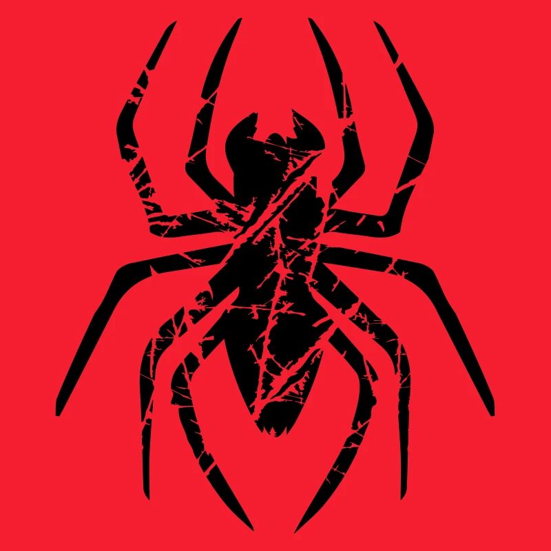 scratch cracks spider logo design disgusting horror hal