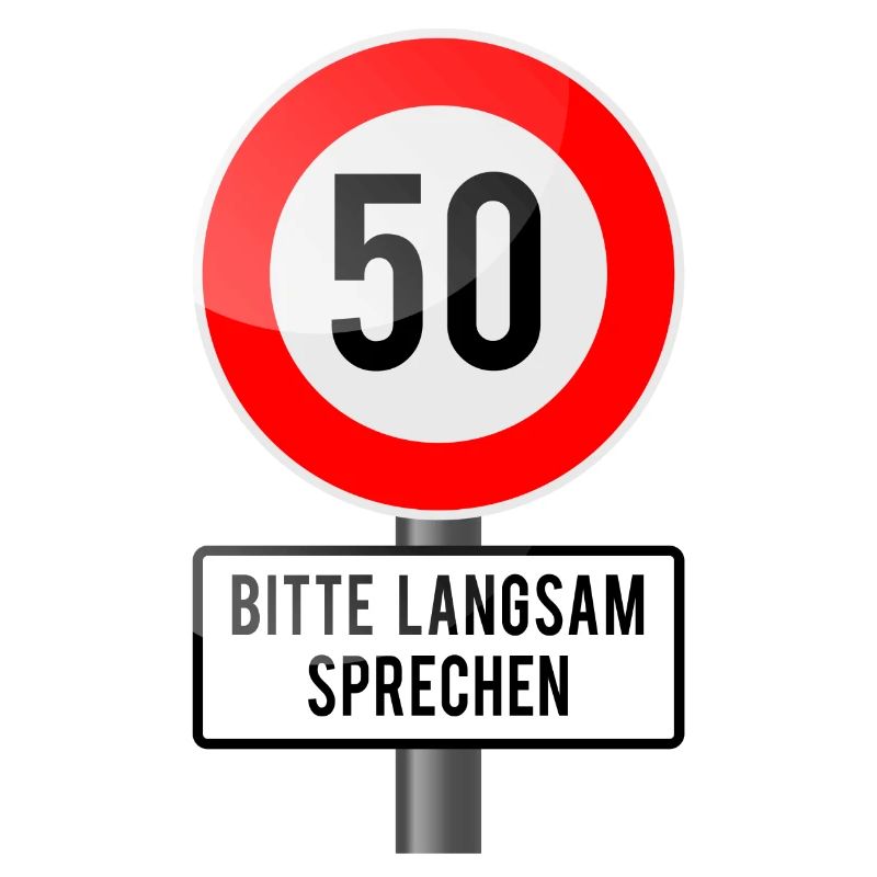 50 Jahre Schild langsam