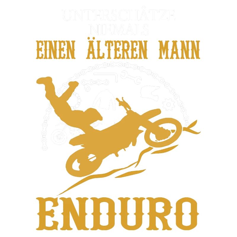 Älterer Mann Enduro