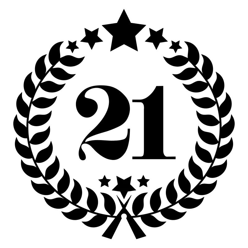 21ter numéro de bague d'anniversaire 21 ans