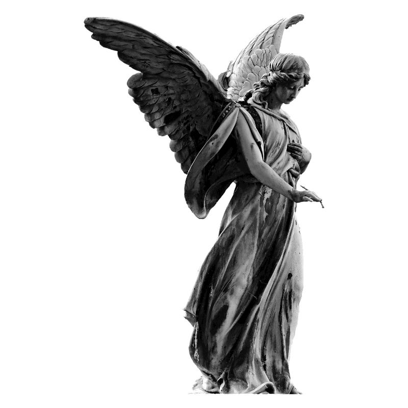 sculpture Ange - Conception, blanc