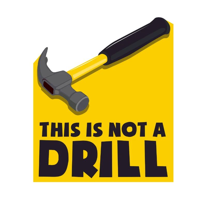 Ce n'est pas une perceuse - aucun exercice, mais un marteau