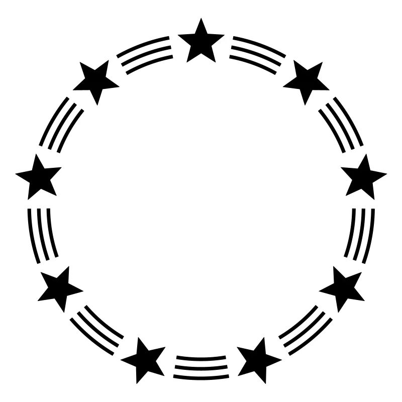 STARS CIRCLE MONOGRAMS FRAMES