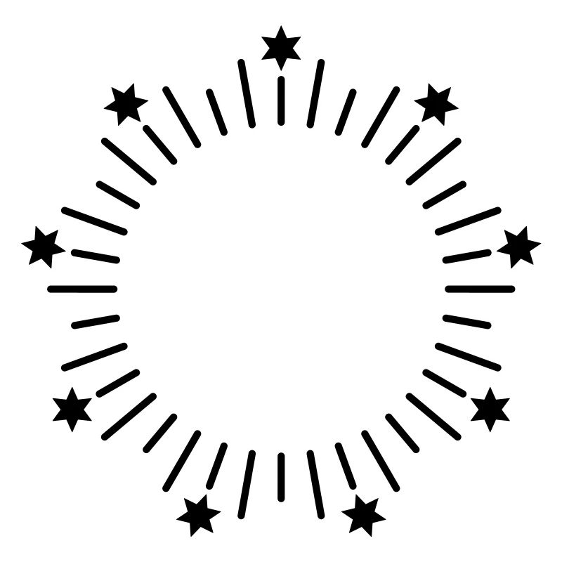 STARS CIRCLE MONOGRAMS FRAMES