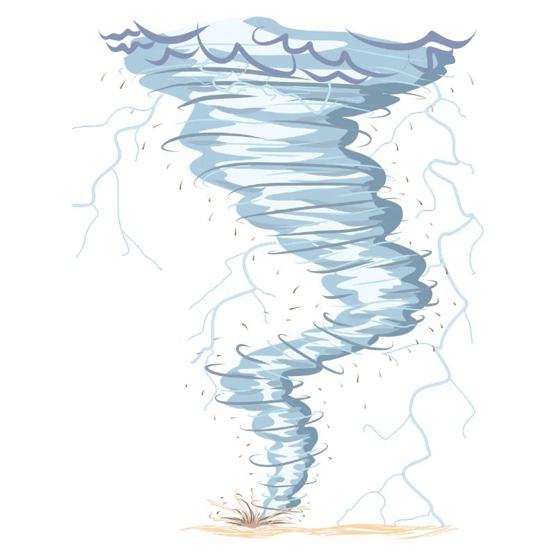 Météo Tornado Windhose Sturmjäger design cool