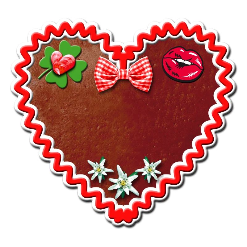 55 Lebkuchenherz Schatzi Dein eigener Text