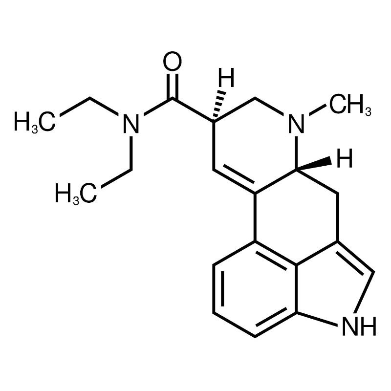 Structure de la molécule de LSD