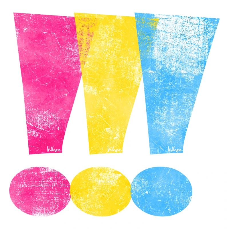 Pansexual Pride Exclamation Points