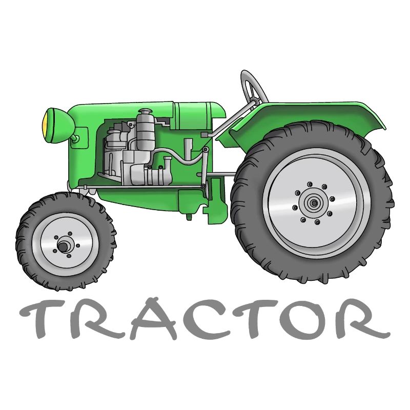 cooler Traktor - tractor comic