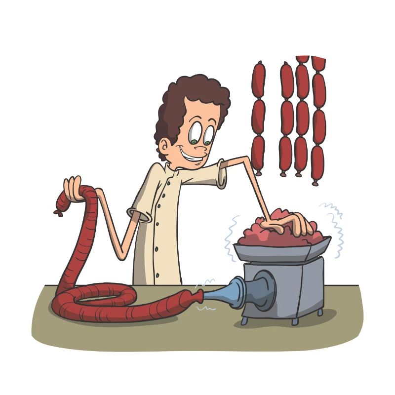 Metzger Messer Fleisch Wurst