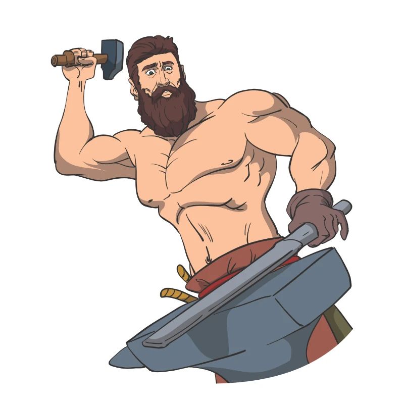 Épée de forgeron marteau d'enclume