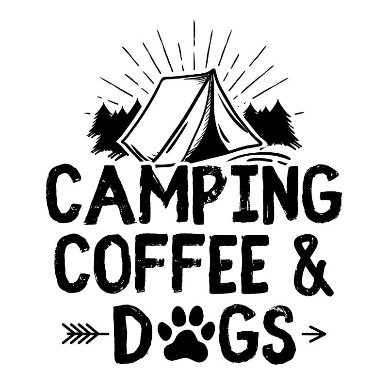 Camping coffee dogs | Camper camping gift ideas