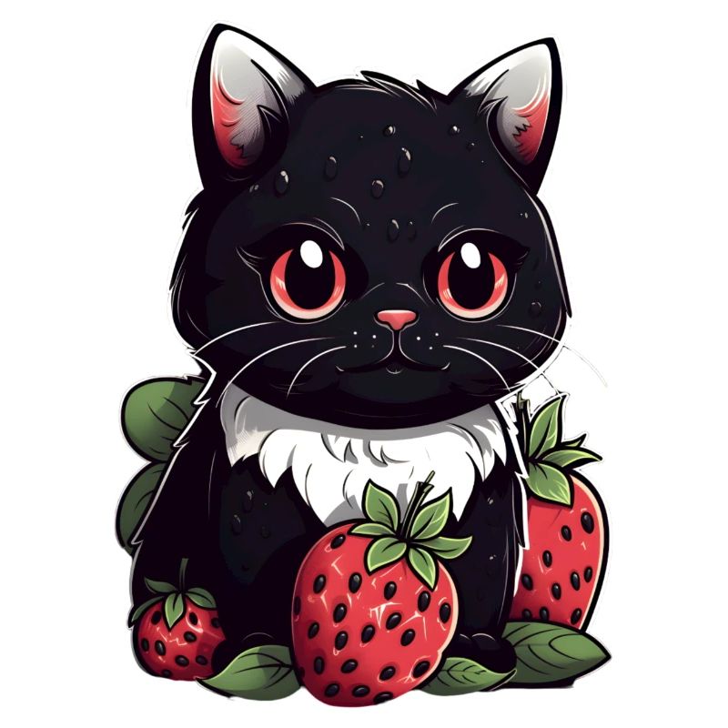 Ragamuffin Erdbeere Katze Geschenk