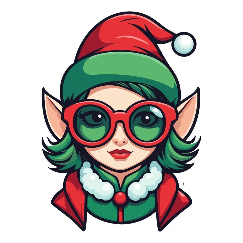 Dessin de Noël elfe