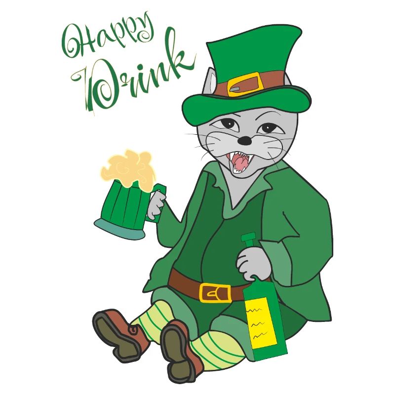 Chat, Boisson Heureuse