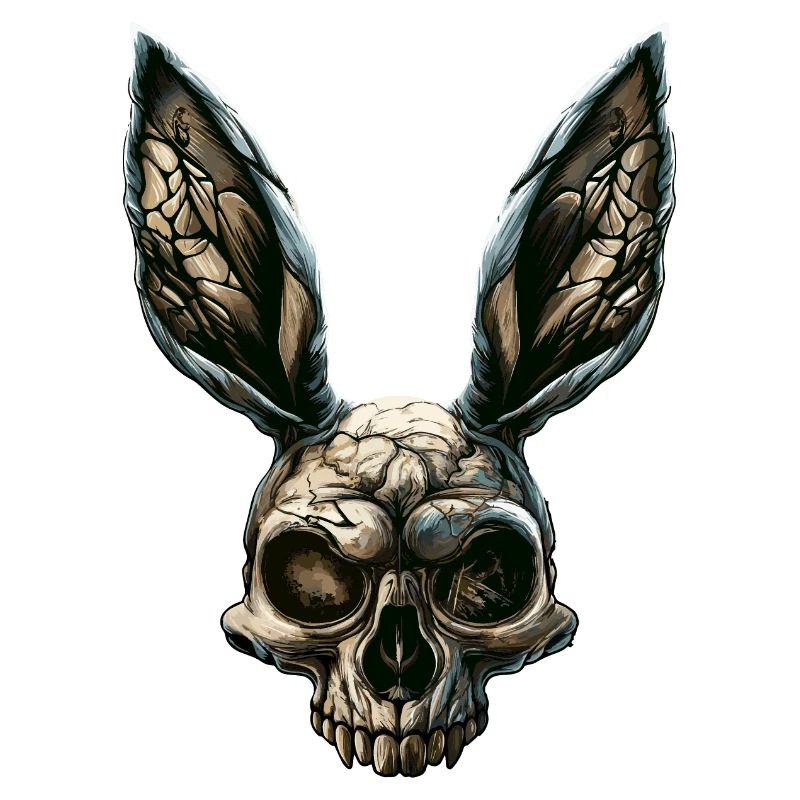 Zombie Rabbit Skull