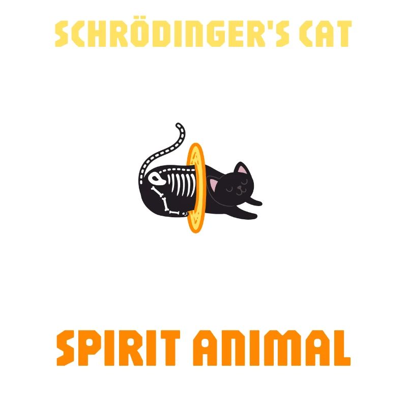 Physics Quantum Nerd Dead + Alive Schrödingers