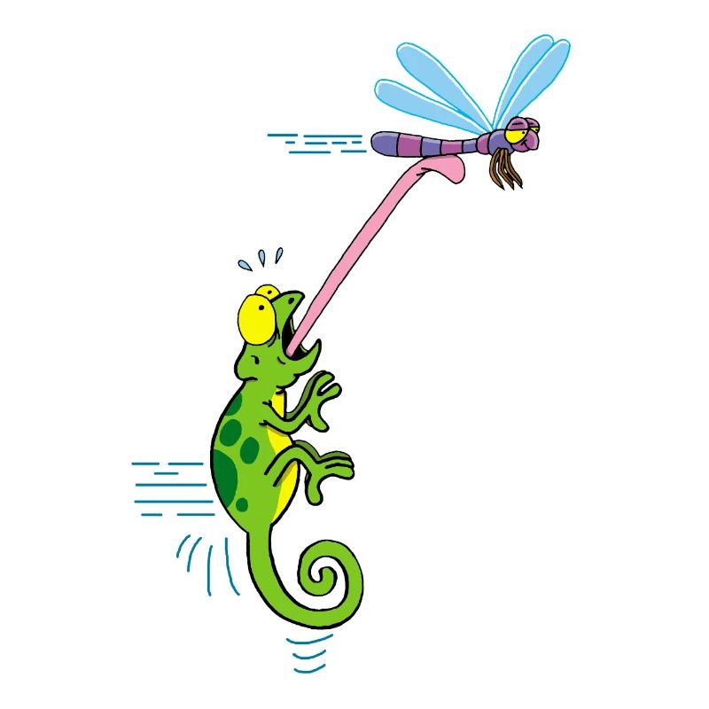 La libellule et le caméléon