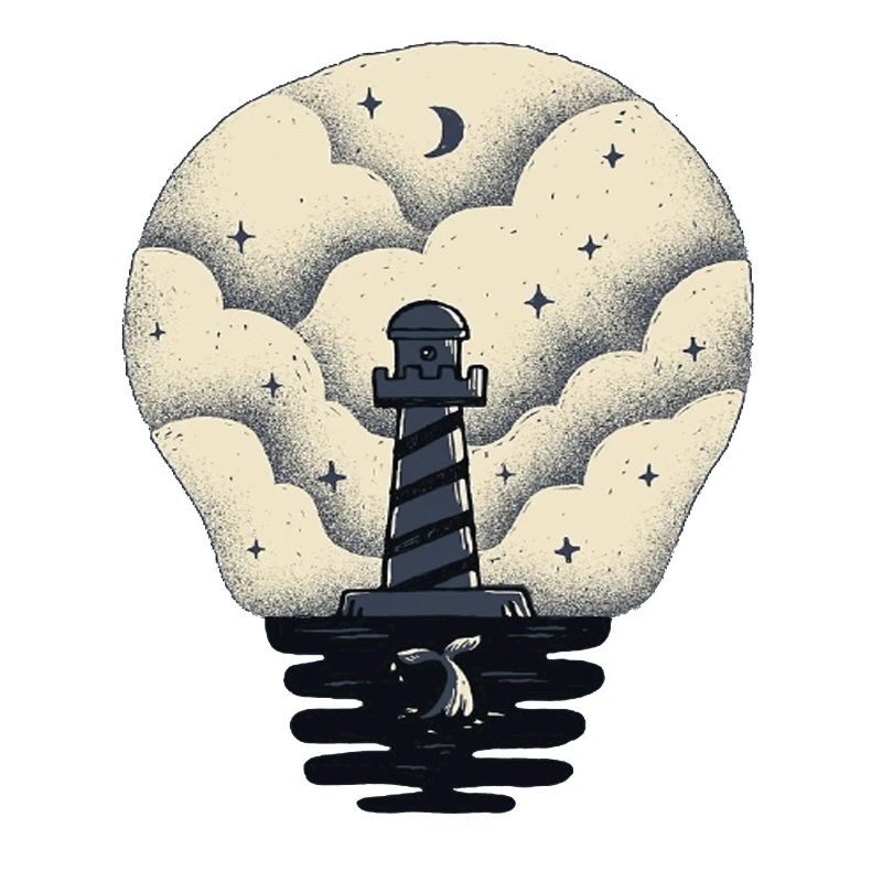 Phare dans une ampoule