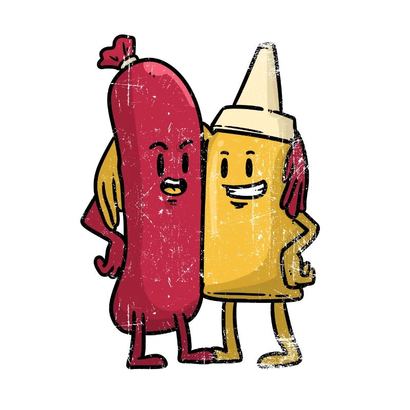 Currywurst Deutsche Gericht Wurst Fritten Geschenk