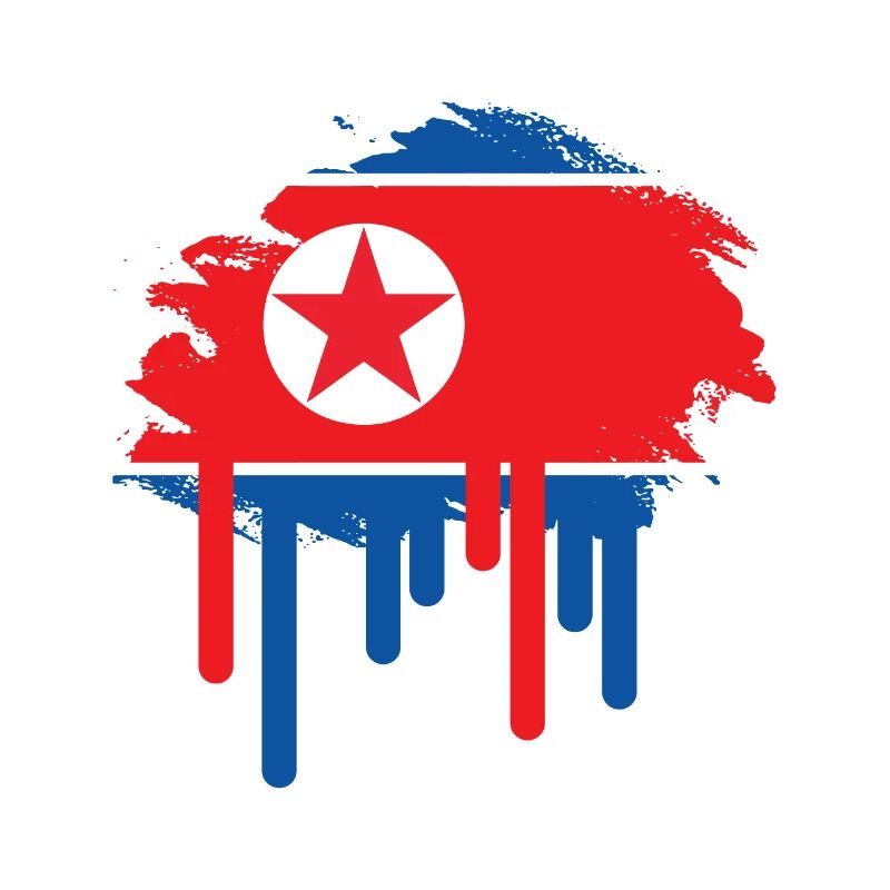 Corée du Nord Corée du Sud cadeau drapeau flag