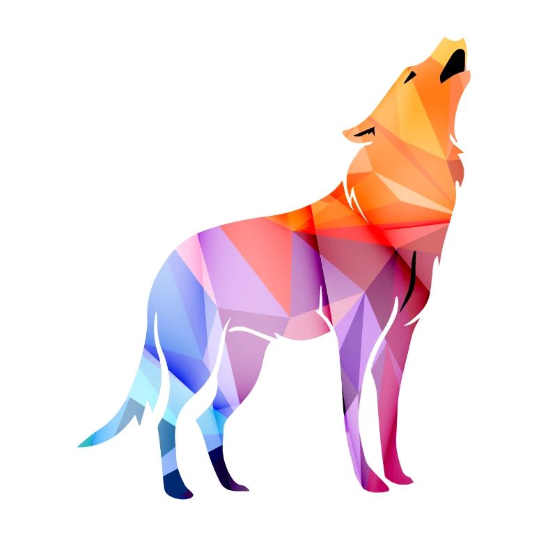 Howling Polygon Wolf